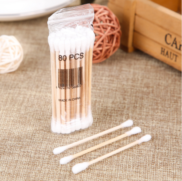 Disposable cotton swabs, makeup sticks, hotel double-ended wooden sticks, antibacterial cotton swabs, 720 packs per box