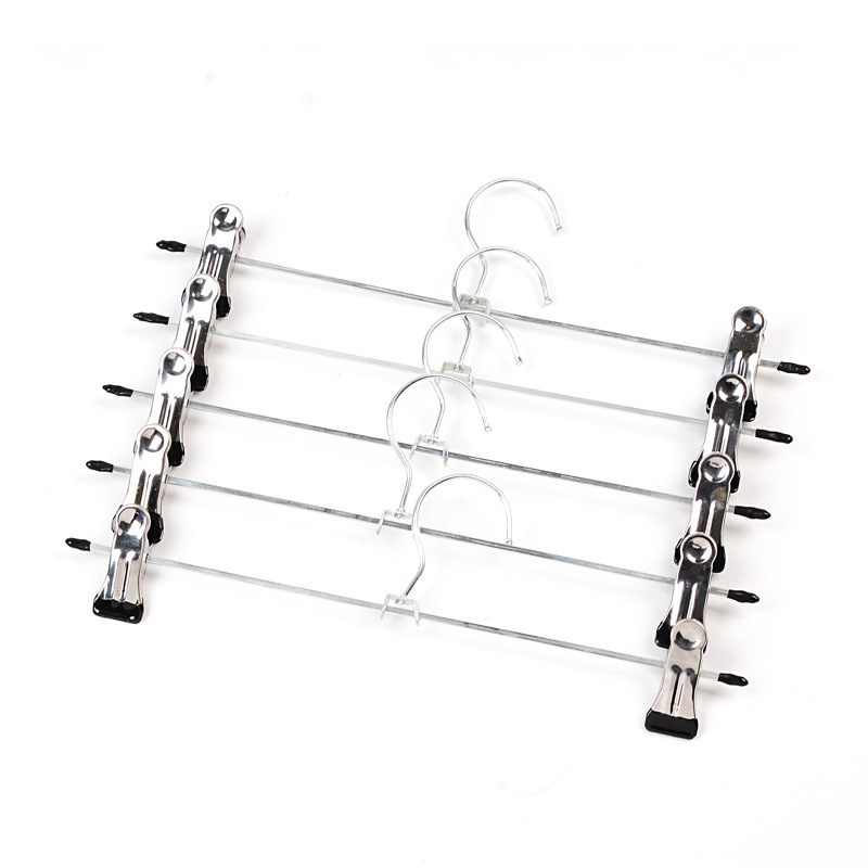 Stainless steel galvanized extendable trouser clips, metal anti-slip belt clips, skirt clips, garment clips, multi-functional storage trouser clips