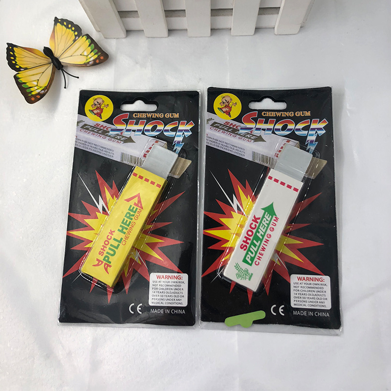 厂家批发2019新款触电口香糖 愚人节儿童整蛊新奇玩具 儿童玩具