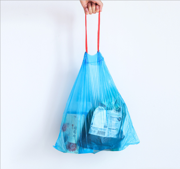 Drawstring garbage bags, colored point-break hand-held garbage bags, automatic sealing thickened kitchen garbage bags Specification image