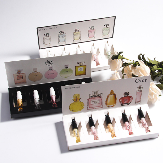 品牌正品Q版香水小样5件套 礼盒装女士香水3ml试用装