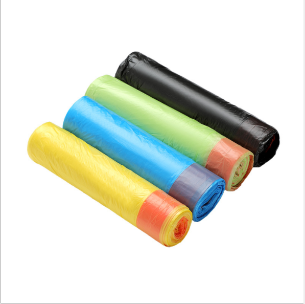 Drawstring garbage bags, colored point-break hand-held garbage bags, automatic sealing thickened kitchen garbage bags Application Scenario