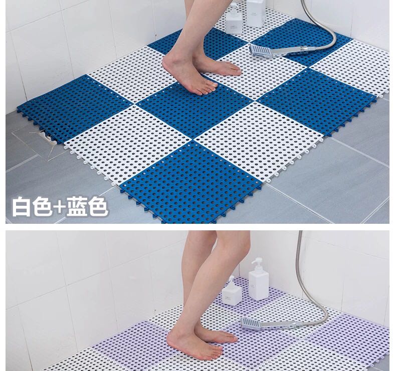 拼接防滑垫圆孔浴室防滑垫30/30隔水垫镂空细节图