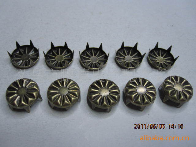 厂家直销 供应各种 爪珠爪钉 铜12厘太阳花爪珠 规格齐全