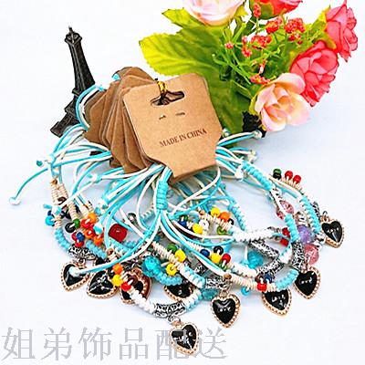 2 yuan shop Aishang wax bracelet colorful rope bracelet Specification drawing