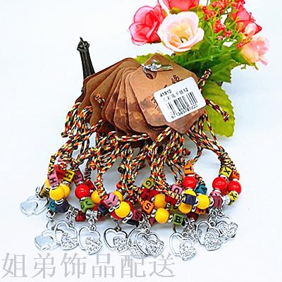 2 yuan shop Aishang wax bracelet colorful rope bracelet Application Scenario
