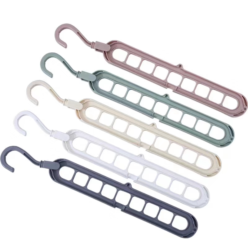 Douyin multi-functional clothes hanger storage, nine-hole clothes hanger, Magic clothes hanger, clothes drying rack, horizontal and vertical dual-purpose clothes hanger, wardrobe storage Specification image