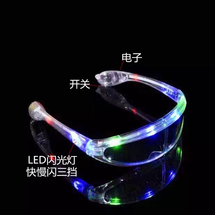 创意儿童玩具 太空眼镜 LED闪光眼镜 KTV酒吧 非常酷噢细节图