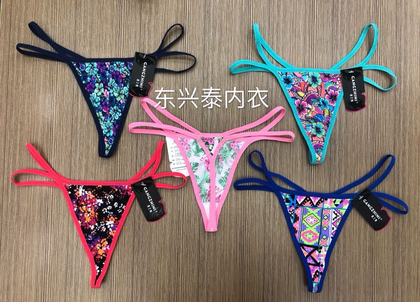 女士性感情趣诱惑丁字裤三角内裤美臀低腰女内裤T裤批发