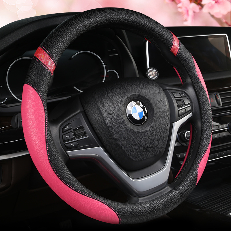 Car steering wheel cover, women's handlebar cover, all-season universal, cross-border e-commerce exclusive supply, Amazon and JD.com D-type one-piece consignment Specification image