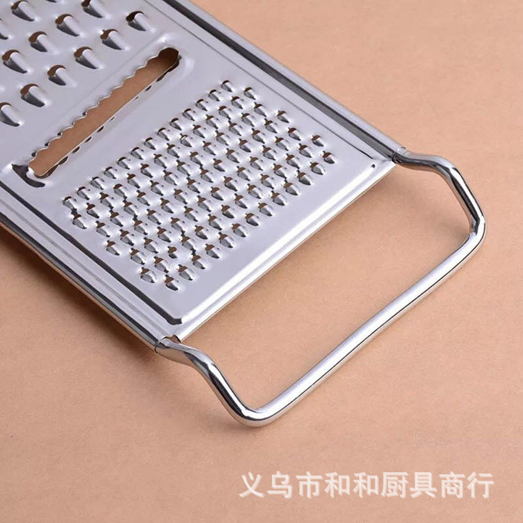 A stainless steel grater for kitchen use, No. 6#, is often used for grating corners Application Scenario