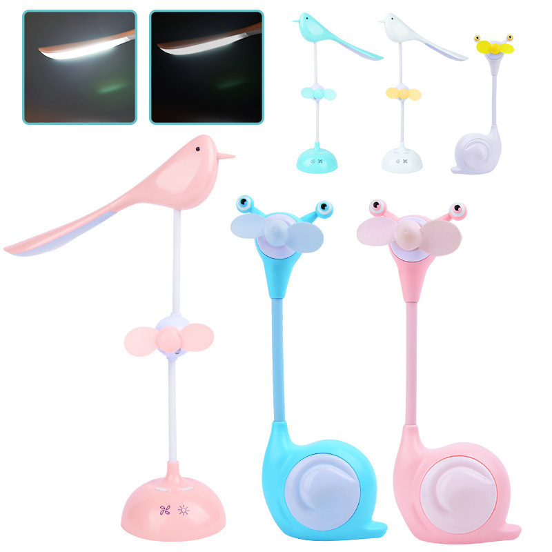 Snail Bird LED Touch Desk Lamp, USB charging, with phone stand, two-level dimming, curved learning, eye-protecting night light Application Scenario