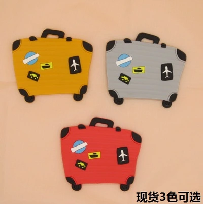 Pvc Soft Plastic Luggage Tag Password Box Luggage Tag Tag Spot Environmental Protection Materials Custom Silicone New