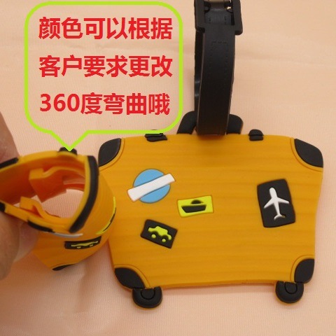 Pvc Soft Plastic Luggage Tag Password Box Luggage Tag Tag Spot Environmental Protection Materials Custom Silicone New Specification drawing