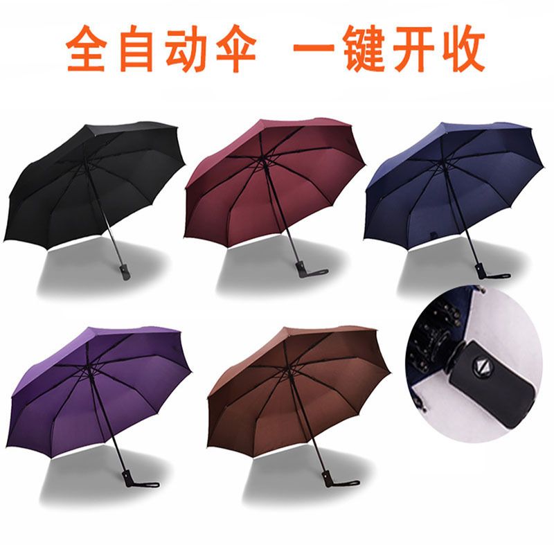 自动伞/晴雨伞/三折防风产品图