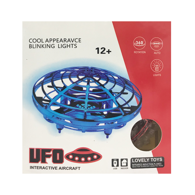 跨境玩具ufo感应飞行器 迷你四轴飞行器 遥控多人互动智能感应机