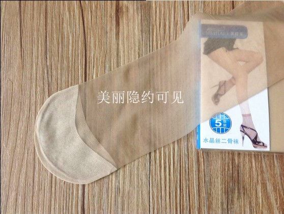 正品5双装短丝袜女士超薄水晶丝短袜厂家批发促销夏季地摊袜子细节图