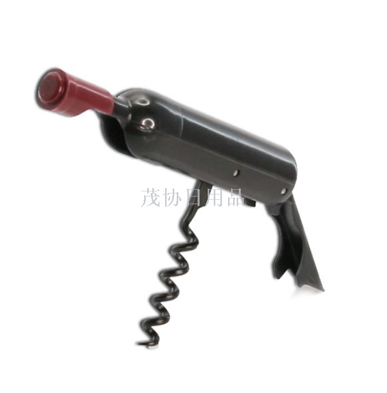 Stainless steel wine bottle shape with magnetic refrigerator paste multi-function bottle opener