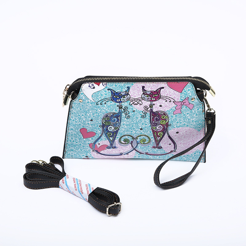 Bag female 2021 new vintage ethnic leather bag female hand bill of lading shoulder-slanting cross bag can hold a purse backpack details Picture