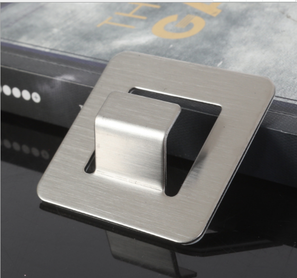 拉丝不锈钢强力挂钩粘钩浴室厨房墙壁挂钩锅盖拖把架