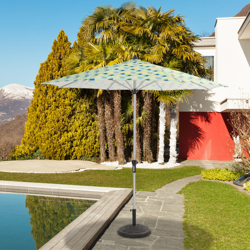 野人谷户外伞遮阳伞2.7M中柱伞广告伞大沙滩伞室外露台花园庭院伞产品图