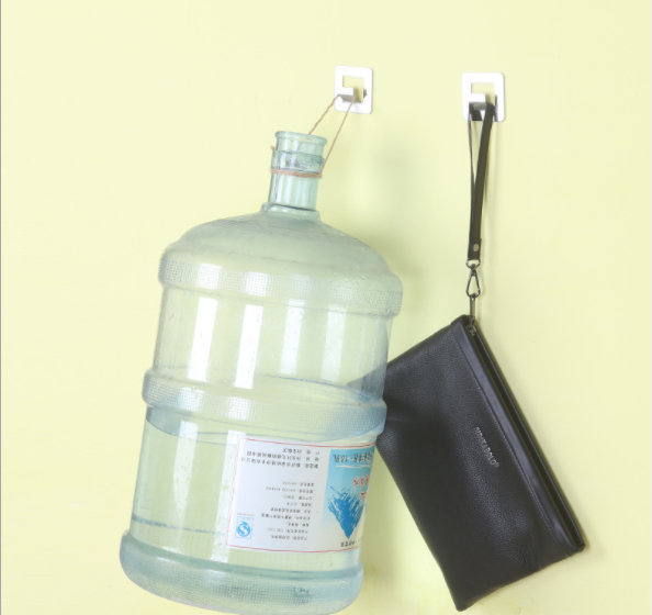 Brushed stainless steel strong hook, adhesive hook, bathroom and kitchen wall hook, pot lid, mop rack Application Scenario