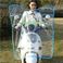 电动车挡风板踏板电瓶车摩托车上的小孩前档风遮阳遮雨膜骑行装备产品图