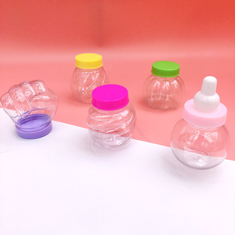 Xinhong stationery cartoon new many empty boxes carrying earrings cosmetics plastic transparent boxes crystal mud candy boxes thumbnail