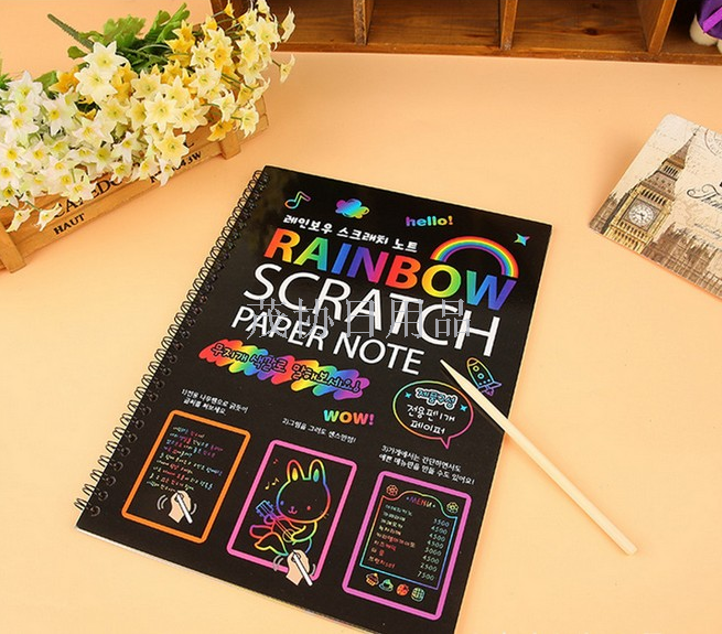 South Korea creative DIY scratch drawing children's cartoon graffiti book Specification drawing