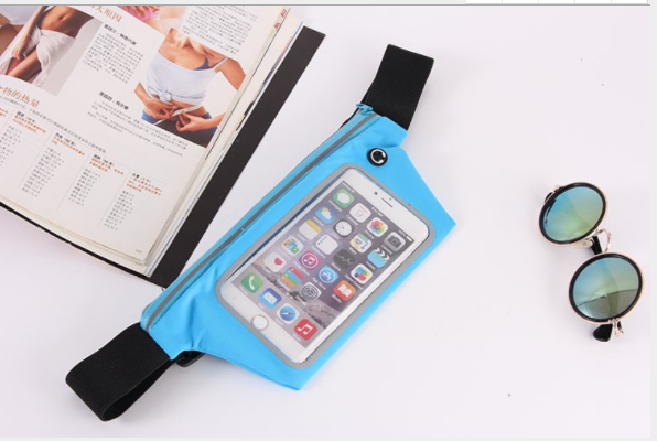 Factory direct sales of sports waist bags, knife-shaped waist bags, Leica close-fitting running waist bags, outdoor ultra-thin sports waist bags Specification image