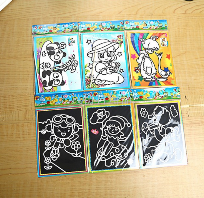 涂鸦本 刮刮画DIY刮画纸 创意儿童益智玩具 
