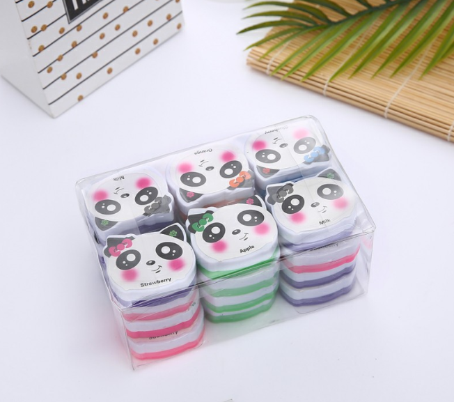 Nail Polish Remover Fruit cartoon Panda flavor nail polish remover towel Plastic film packaging anti-drying care nail polish remover cotton