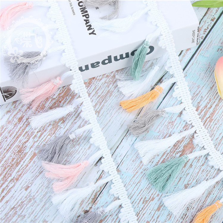 Stock supply color three flower flow fringe lace 4 color long broom garment accessories DIY hand thumbnail