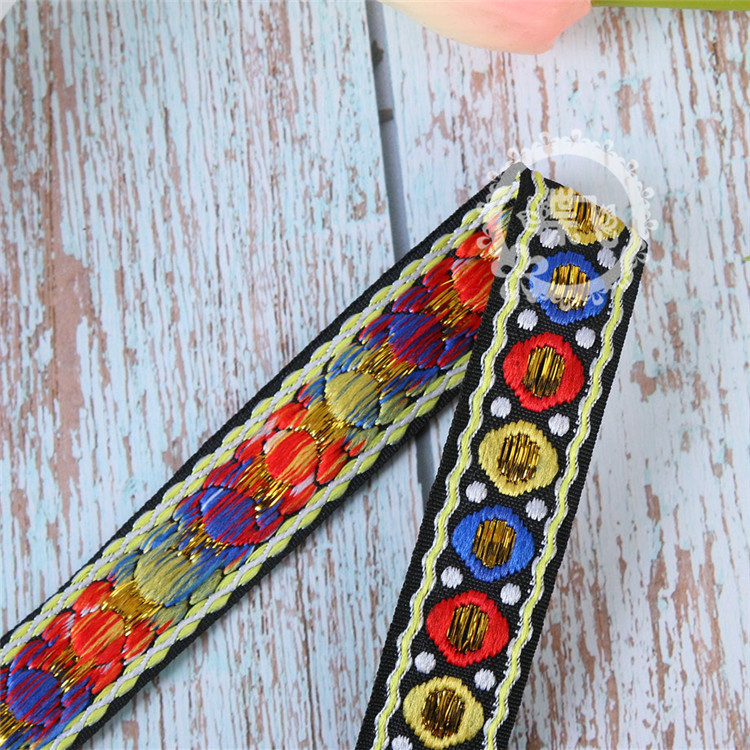 High-Grade Embroidery 2.5Cm Fringe Lace Diy National Style Clothing Accessories Ribbon Shoes And Hats Accessories Lace details Picture