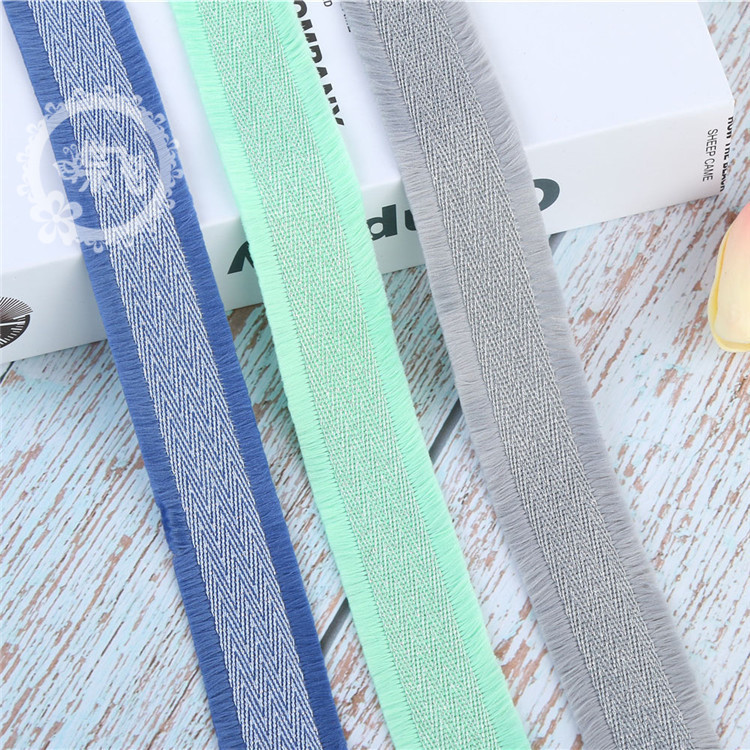 Direct supply of 3CM fringed Korean ethnic style lace headband collar DIY clothing accessories webbing factory wholesale details Picture