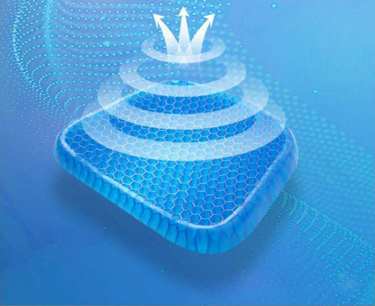 汽车凝胶坐垫夏季清凉冰垫蜂窝鸡蛋坐垫办公室坐垫汽车用品送布套细节图