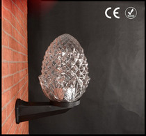 Custom made plexiglass lamp shade outdoor wall lamp shade transparent color unchanged yellow lamp shade