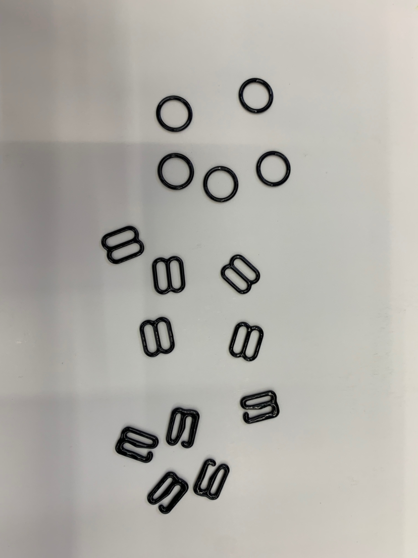文胸内衣配件辅料包胶扣合金扣0 8 9