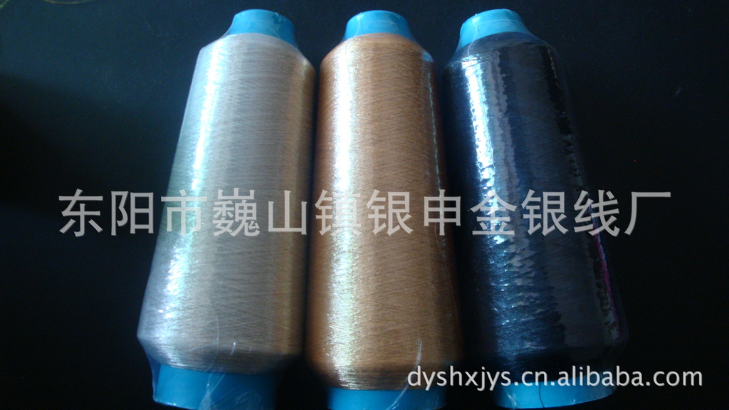 Supply 600D-2000D wedding dress with white silver wire gold and silver wire sale industry brand