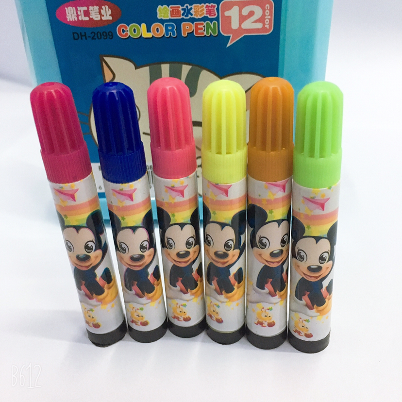 Dinghui 2099-12 Color Children's Graffiti Painting Watercolor Pen Specification drawing