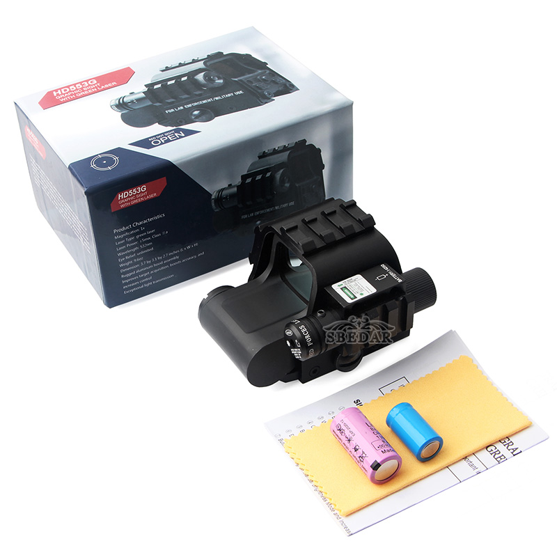 553G green laser sniper scope with red dot holographic sight inside Application Scenario