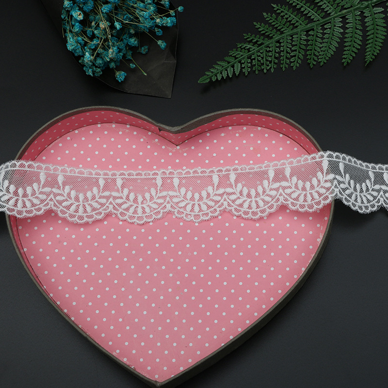 Polyester net yarn polyester embroidery lace clothing accessories handmade DIY headwear factory direct sales 3.5CM thumbnail