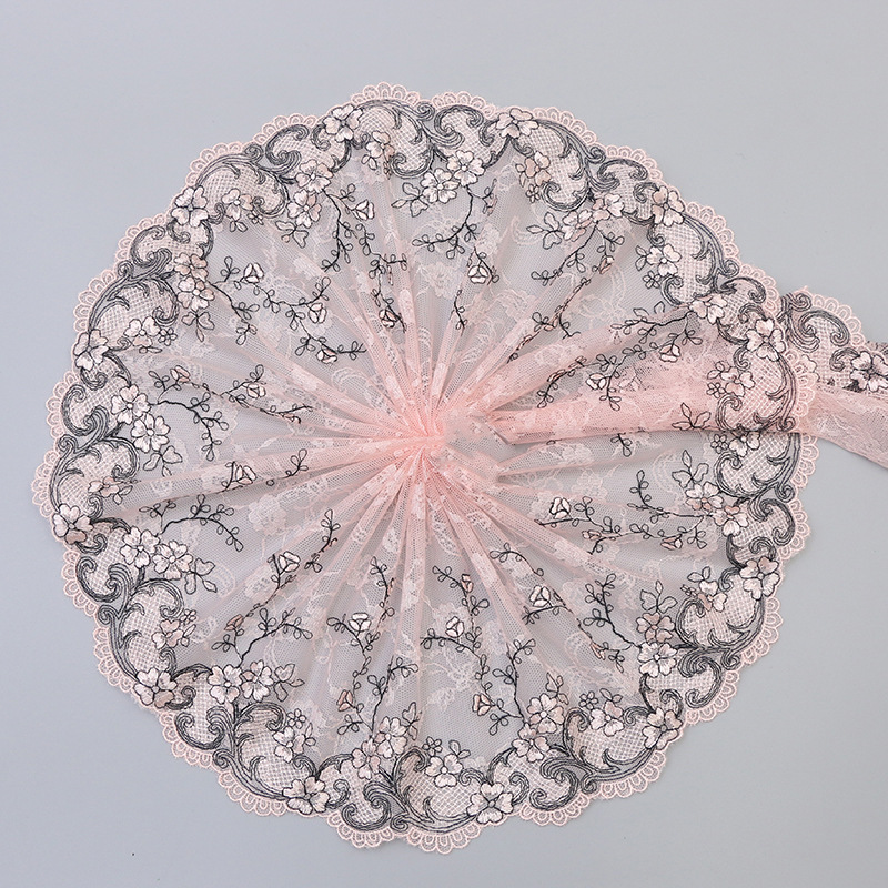 粉色刺绣网布蕾丝内衣花边汽车芭比娃娃18cm裙摆热卖热销