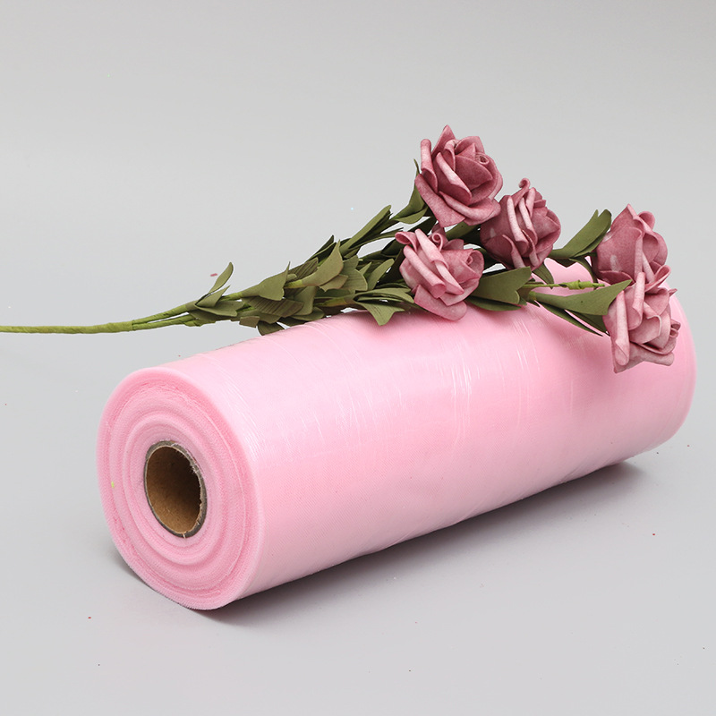 玩具车载芭比娃娃内衬 美国网纱卷 30cm*100Y中硬薄纱卷婚庆装饰产品图