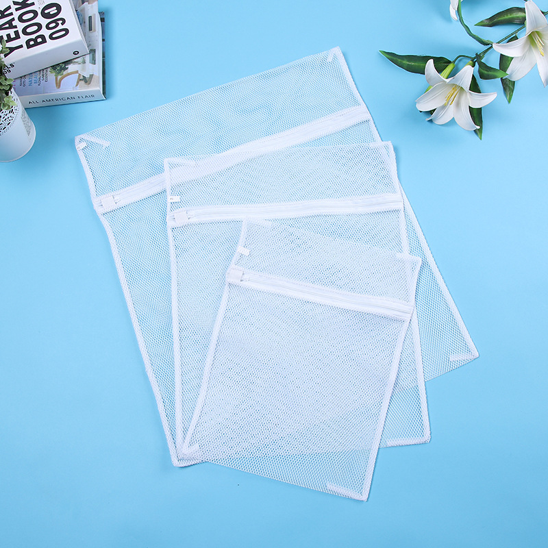 厂家直销直销加厚粗网方形洗衣袋环保耐用多功能涤纶护洗袋批发