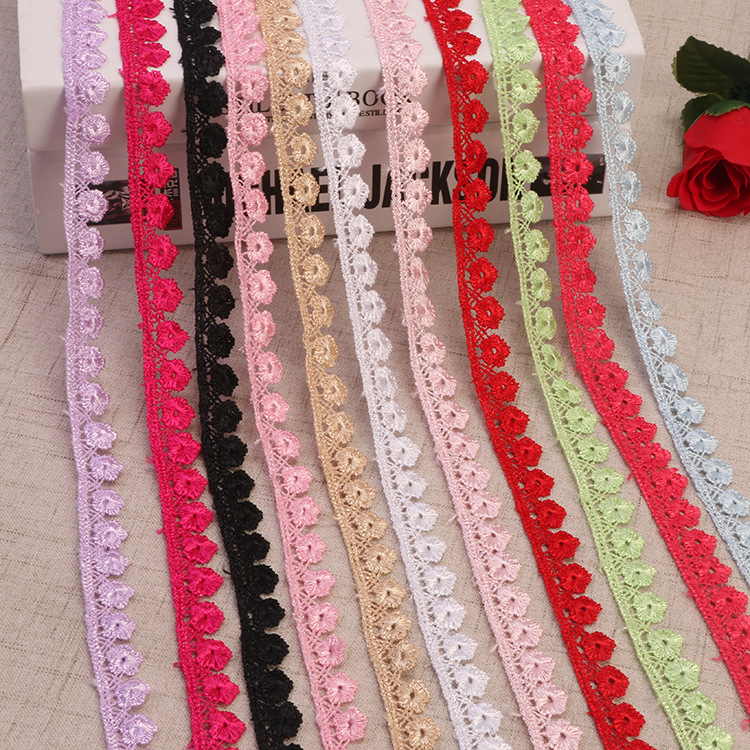 Hot water soluble lace polyester lace home furnishings clothing accessories 1.5CM