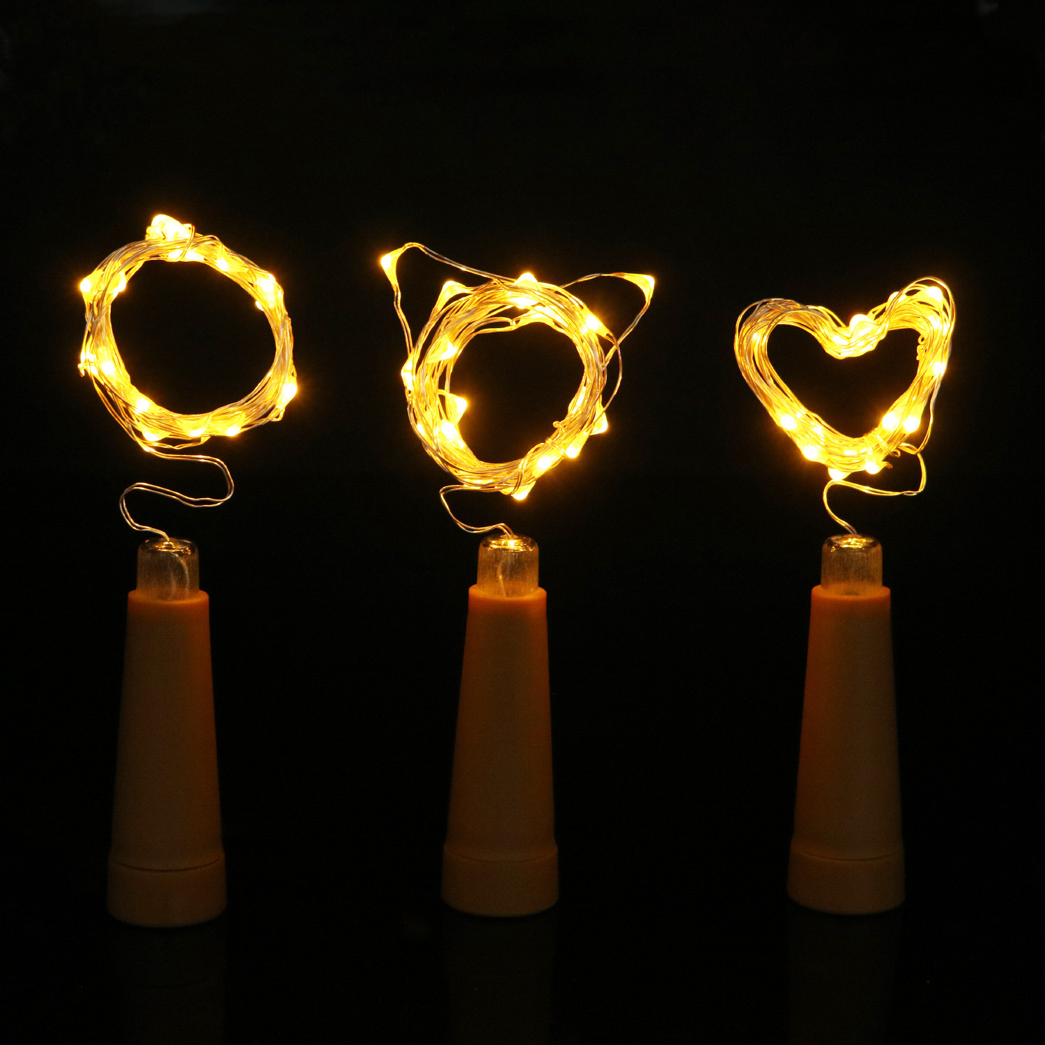 Cork lamp string Christmas decorations led cork copper wire lamp string wine bottle lamp