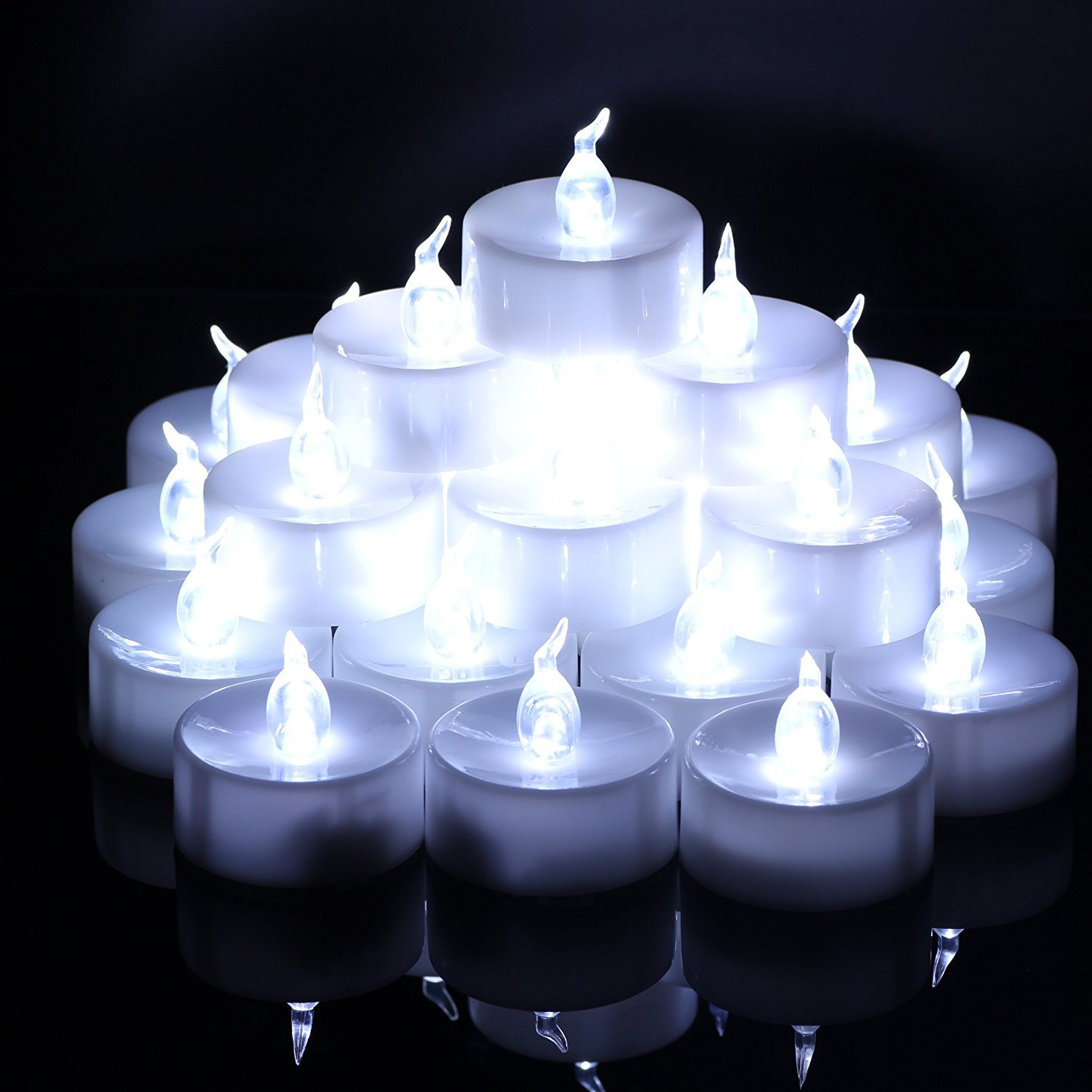 Creative gift candles led tea wax environment-friendly smokeless electronic candles multi-color optional
