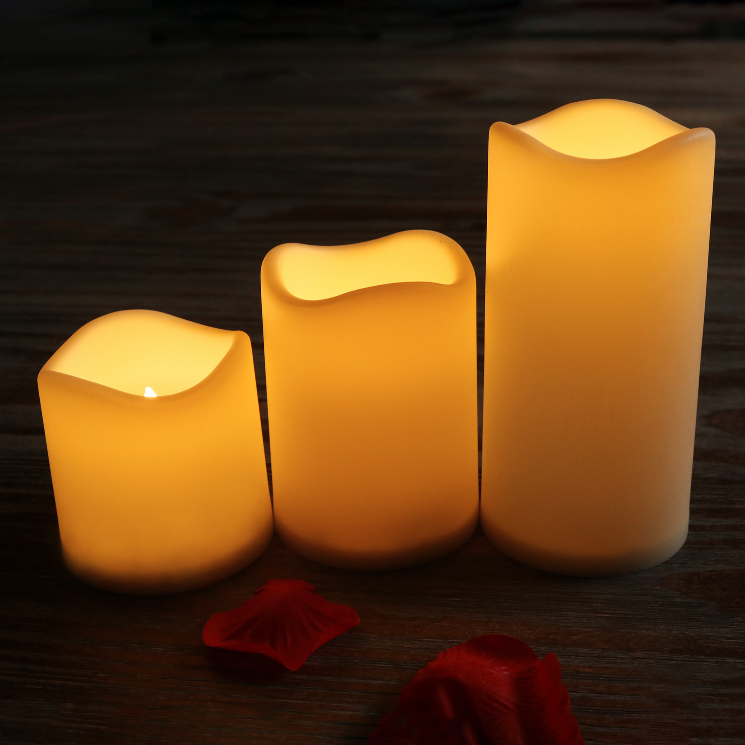 Manufacturer customized ABS plastic ivory electronic candle lamp LED candle 2*AA battery simulation candle