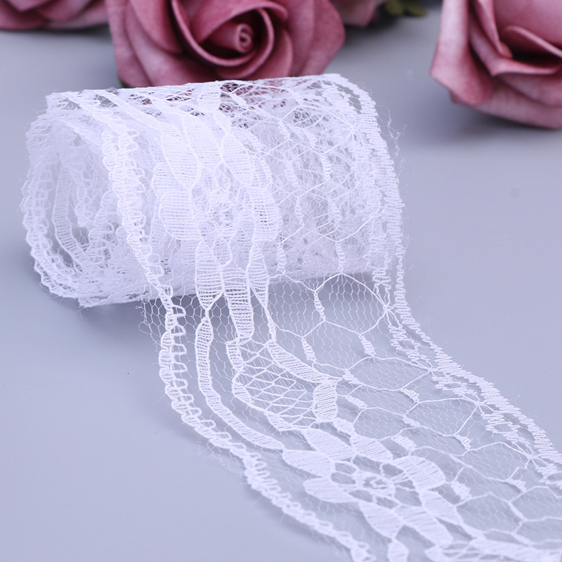 Direct lace Embroidery Gold Lace Dress accessories Wedding dress hemline accessories Headdress handmade DIY material 6CM
